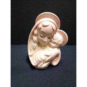 Hull Usa 26 Pink Madonna And Child Planter